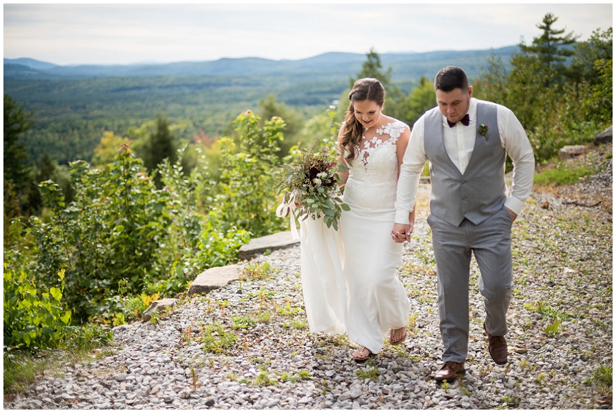 Bride and groom portrait during wedding at Granite Ridge Estate & Barn Wedding