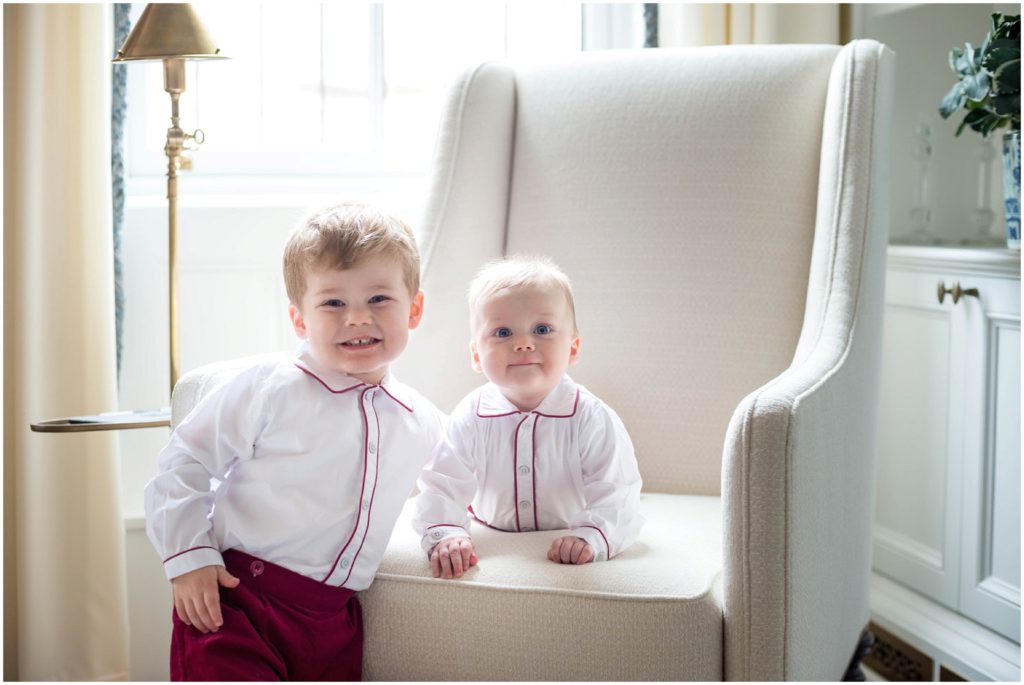 Adorable boys wearing royal family inspired outfits