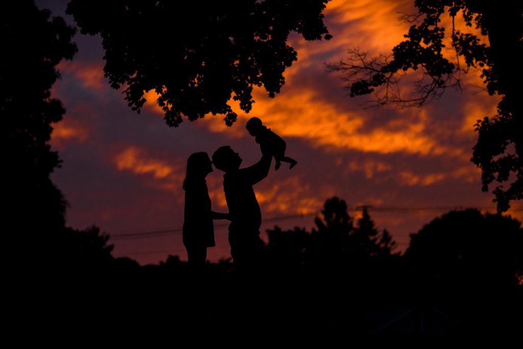Belmont sunset during family photography session