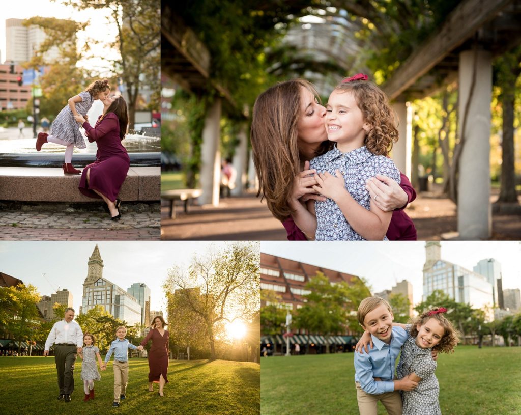 Christopher Columbus park family photography session | suggested Locations for photoshoots