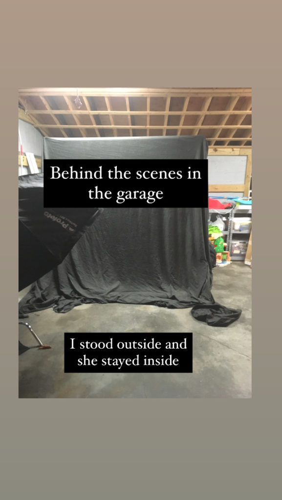 Behind the scenes studio photo
